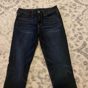 Size 6 dark blue american eagle jeans